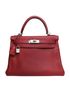 Hermes Kelly 28 Retourne, &pound;11,000, Handbags, Red, Leather, Front view